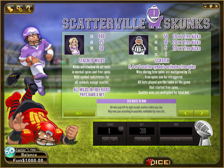 3Dice slot machine image