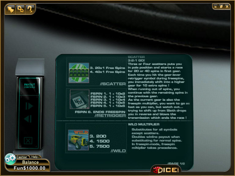 3Dice slot machine image