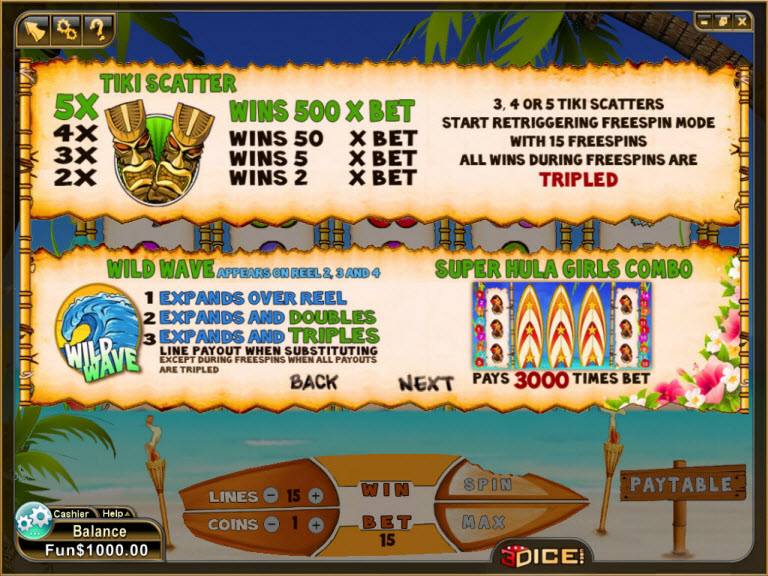 3Dice slot machine image