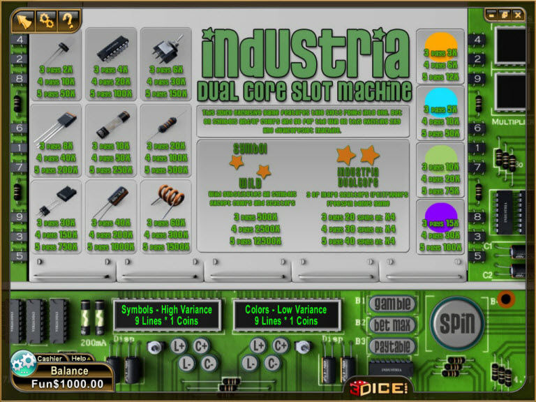 3Dice slot machine image