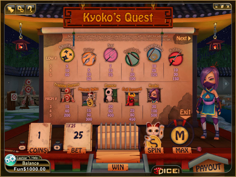 3Dice slot machine image