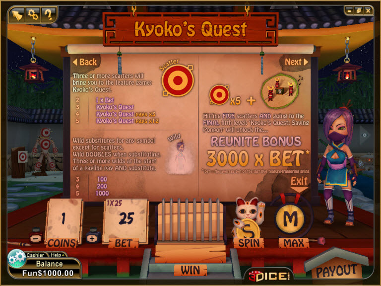 3Dice slot machine image