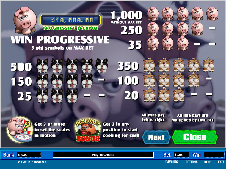 Parlay slot machine image