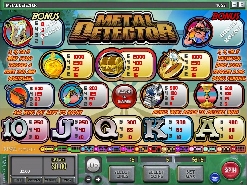 Rival video slot machine image