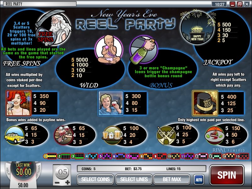 Rival video slot machine image