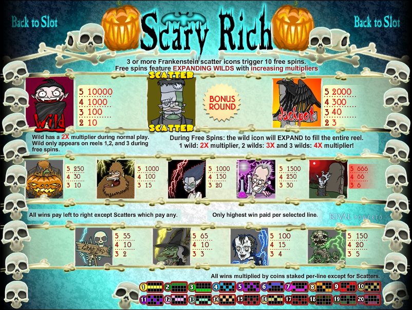 Rival video slot machine image