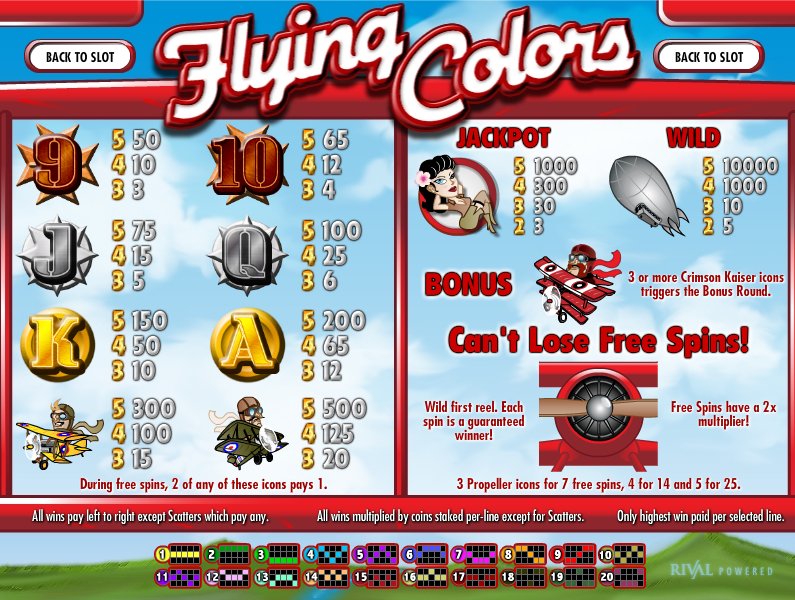 Rival video slot machine image