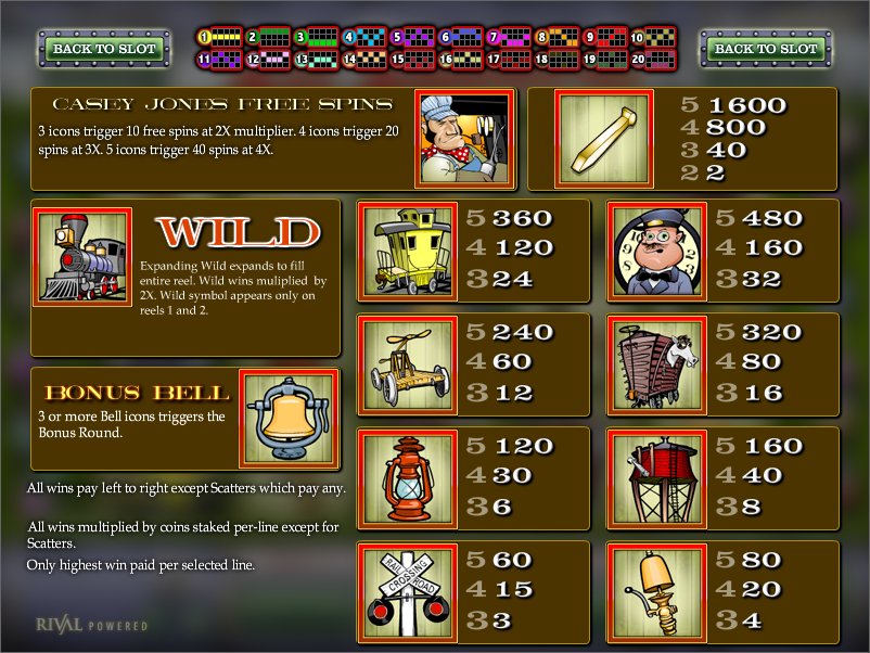 Rival video slot machine image