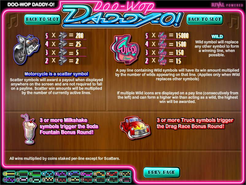 Rival video slot machine image