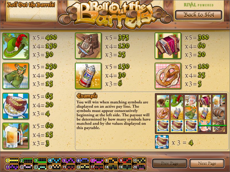 Rival video slot machine image