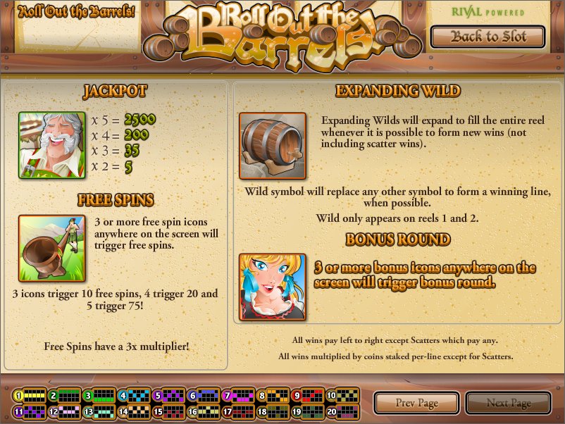 Rival video slot machine image