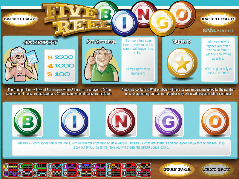 Rival video slot machine image