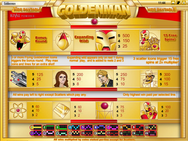 Rival video slot machine image