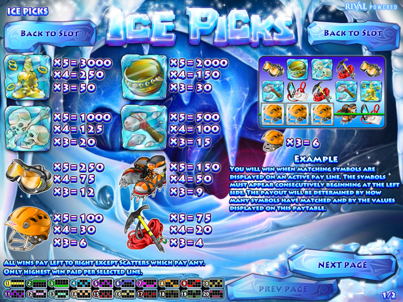 Rival video slot machine image