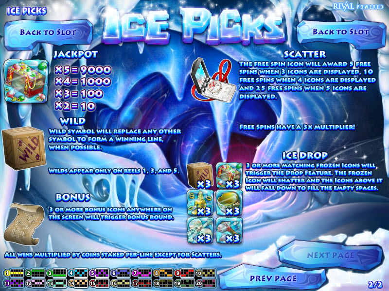 Rival video slot machine image