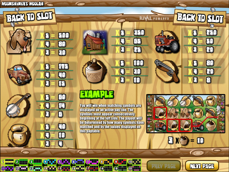 Rival video slot machine image