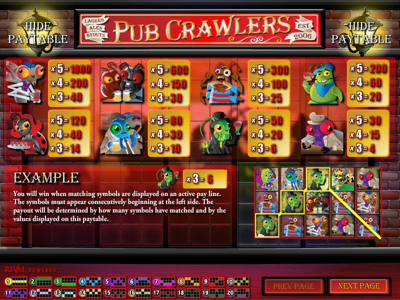 Rival video slot machine image