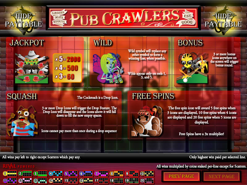 Rival video slot machine image