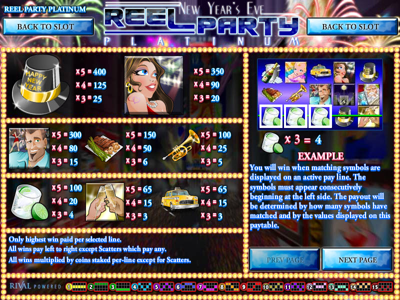 Rival video slot machine image