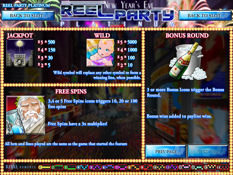 Rival video slot machine image