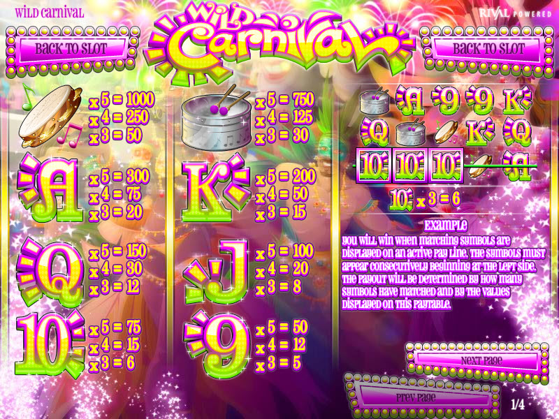 Rival video slot machine image