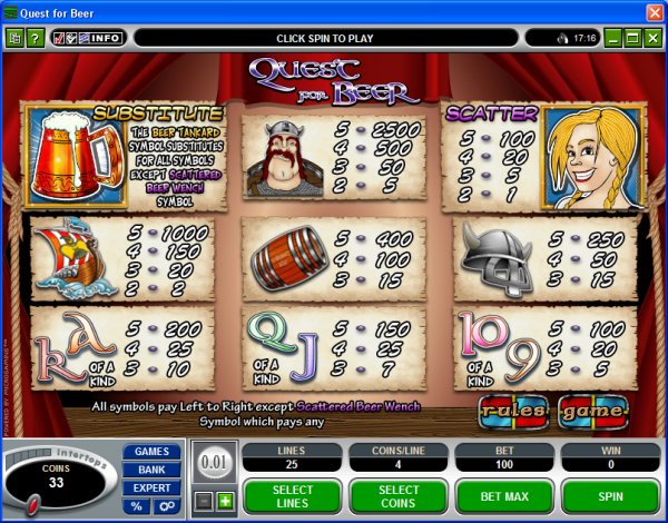 Microgaming 5 reel slot machine image