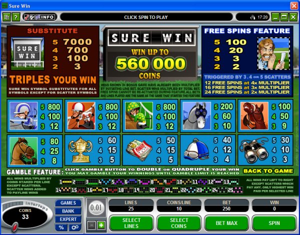 Microgaming 5 reel slot machine image