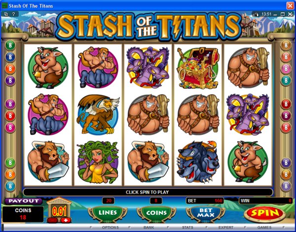 Microgaming 5 reel slot machine image