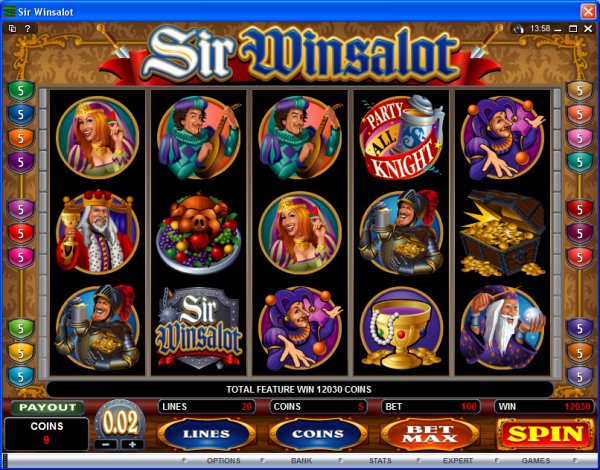 Microgaming 5 reel slot machine image