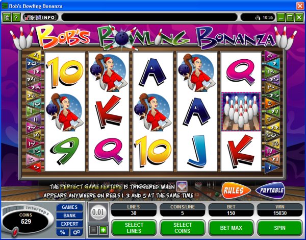 Microgaming 5 reel slot machine image