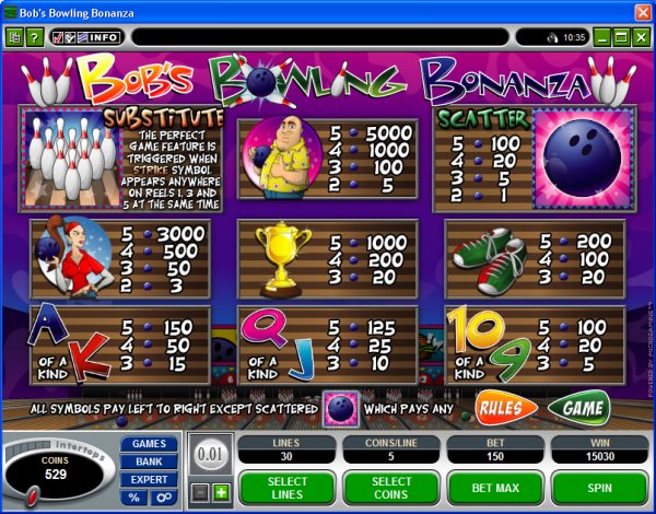 Microgaming 5 reel slot machine image