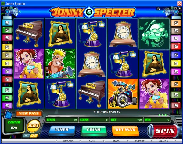 Microgaming 5 reel slot machine image