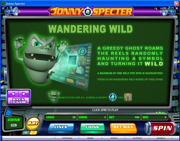 Microgaming 5 reel slot machine image