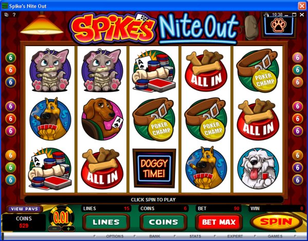 Microgaming 5 reel slot machine image