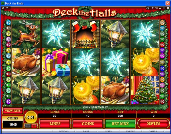 Deck the Halls online slot machine image