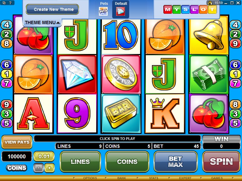 Microgaming 5 reel slot machine image