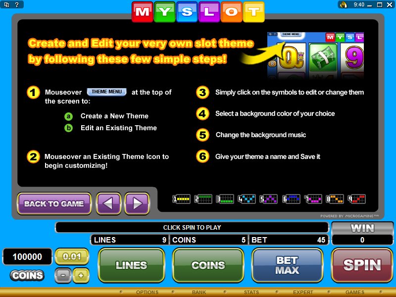 Microgaming 5 reel slot machine image