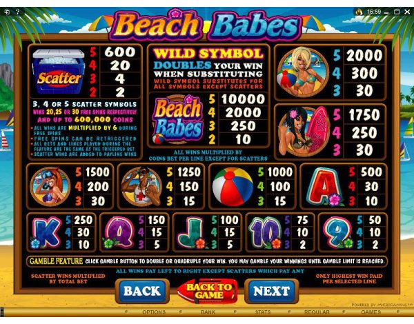 Microgaming 5 reel slot machine image