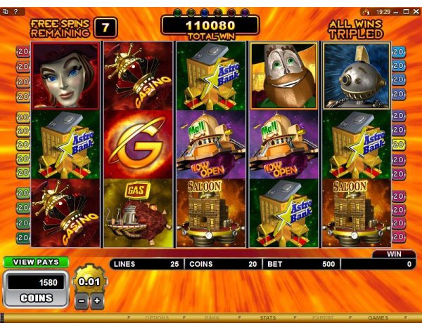 Microgaming 5 reel slot machine image