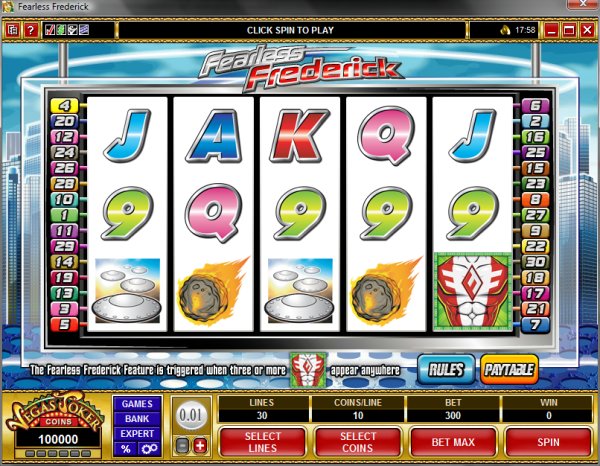 Microgaming 5 reel slot machine image