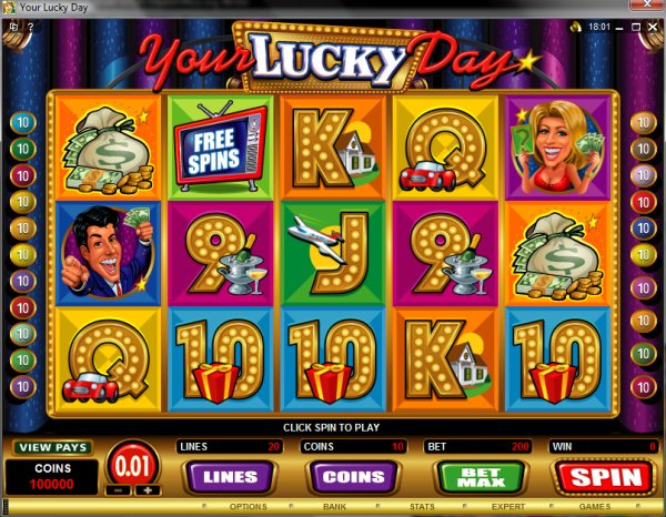 Microgaming 5 reel slot machine image
