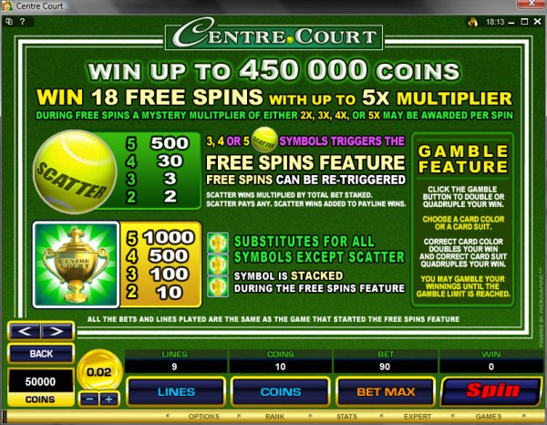 Microgaming 5 reel slot machine image