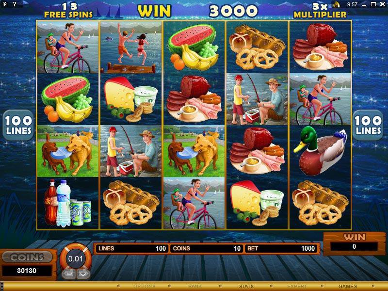 Microgaming 5 reel slot machine image