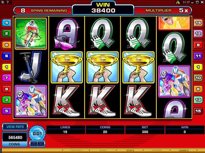 Microgaming 5 reel slot machine image