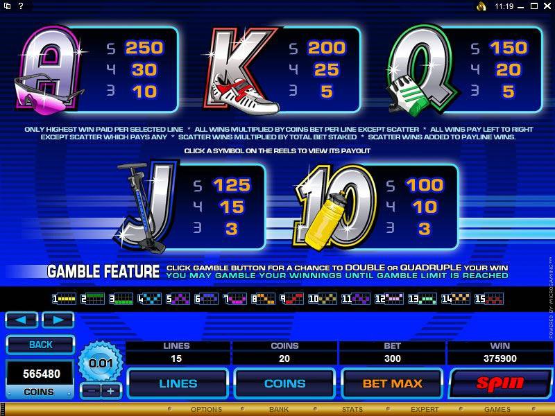 Microgaming 5 reel slot machine image