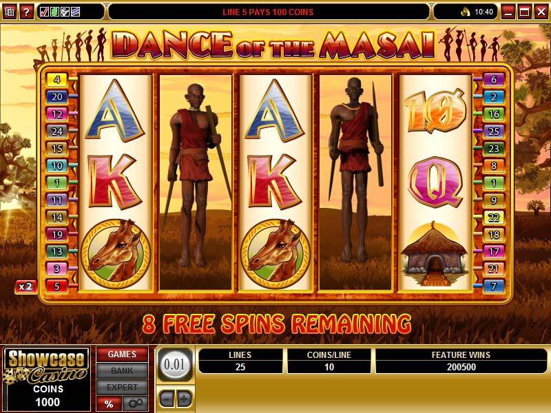 Microgaming 5 reel slot machine image