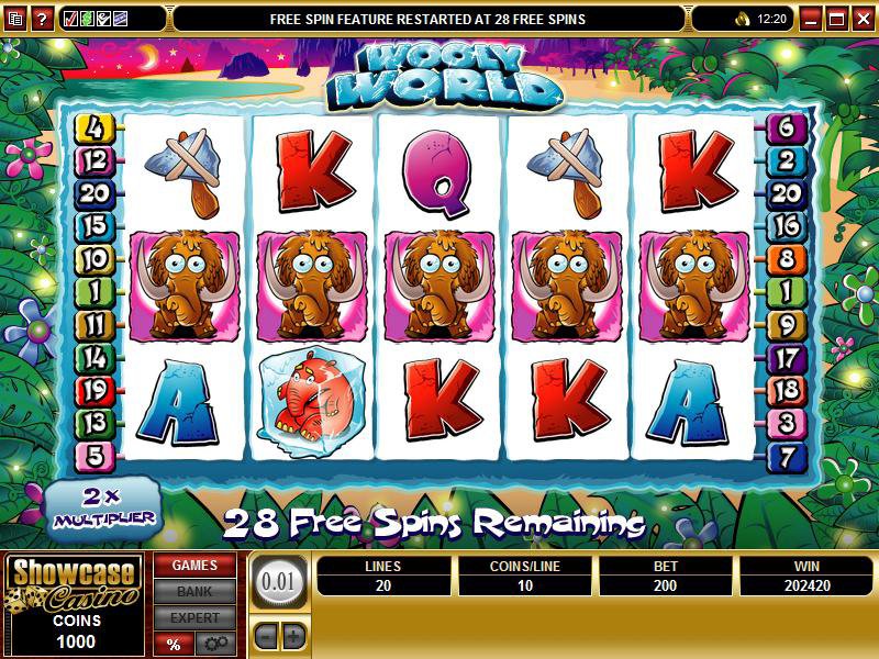 Microgaming 5 reel slot machine image