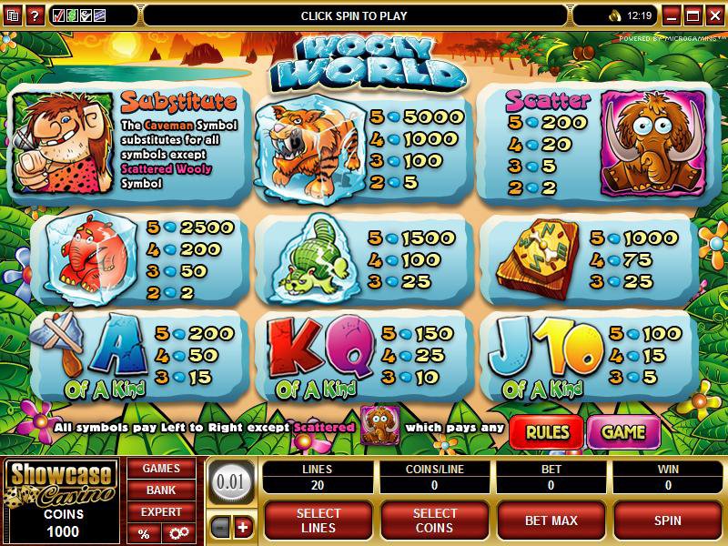 Microgaming 5 reel slot machine image