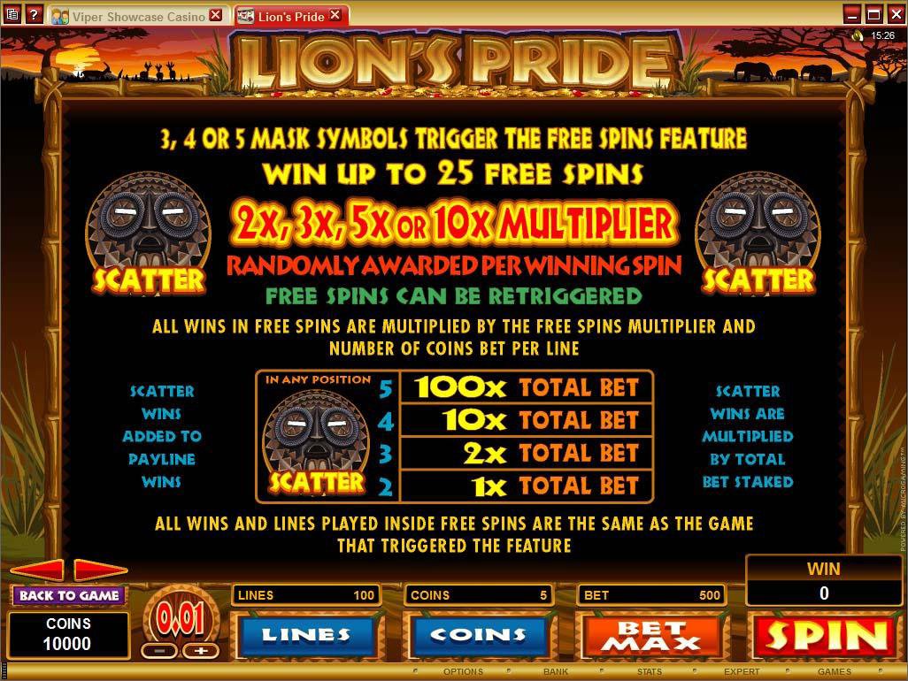 Microgaming 5 reel slot machine image