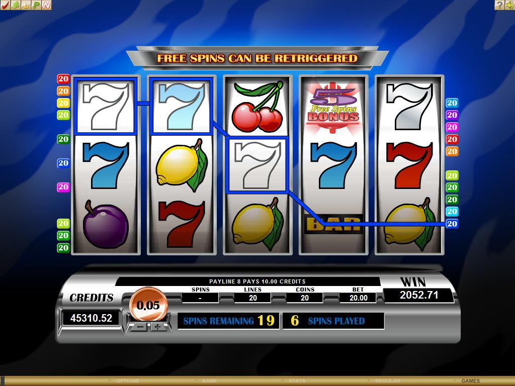 Microgaming 5 reel slot machine image